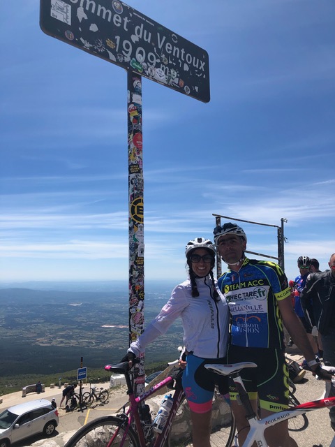 Sommet du Mont Ventoux à vélo